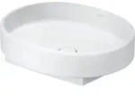 Duravit Aufsatzwaschtisch Balcoon 55x45cm, o. Hahnl., &Uuml;L, wei&szlig; Seidenmatt