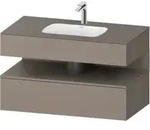 Duravit Einbauwaschtisch-M&ouml;bel-Set Qatego 100x55x60cm, bas. ma,