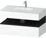 Duravit Einbauwaschtisch-M&ouml;bel-Set Qatego 100x55x60cm, gra m/we ma,