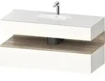Duravit Einbauwaschtisch-M&ouml;bel-Set Qatego 120x55x60cm, E Ma/w g, Kon-WTU, Nischenb