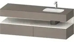 Duravit Einbauwaschtisch-M&ouml;bel-Set Qatego 160x50x60cm, Kon-WTU, B, B r, w m/ba ma