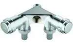 Grohe WAS-Doppelventil 1/2", einfach, chrom