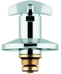 Grohe Oberteil 11504 f&uuml;r UP-Ventile Trecorn Griff Markierung blau 3/4" chrom