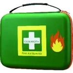Erste-Hilfe-Tasche B305xH245xT86ca.mm gr&uuml;n z.Brandwundenversorgung CEDERROTH