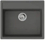 hansgrohe Einbausp&uuml;le S52 S520-F510 550x490mm, 1 Hauptbecken, steingrau