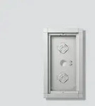 Siedle Geh&auml;use-Aufputz GA 612-2/1-01 Silber-Metallic