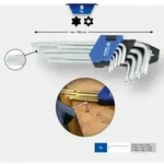 Brilliant Tools Winkelstiftschl&uuml;ssel-Satz, 9-tlg, TX-Profil, kurz