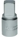 KS Tools 3/8 Zoll &Ouml;ldienst-Bit-Stecknuss f&uuml;r Innenvierkant-Schrauben, 13 mm
