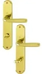 HOPPE Zi.-Langschild-Grt. 1766/ 3022P,WC,F271 Alu mess.gl