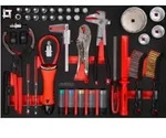 KS Tools &Ouml;l- / und Reifendienst-Satz in Schaumstoffeinlage, 43-tlg