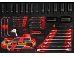 KS Tools Schraubenschl&uuml;ssel- / und Kraft-Stecknuss-Satz in Schaumstoffeinlage,
