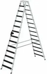 Munk Stufen-Stehleiter beidseitig begehbar mit clip-step relax 2x14 Stufen