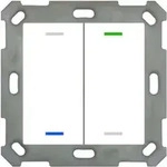 MDT technologies Taster Light 55 2-fach RGBW, rws/gl&auml;, neutral BE-TAL5502.01
