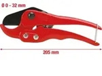 KS Tools Kunststoff-Rohrschere &Oslash; 0-32mm, 205mm