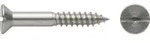 DIN 97 Senkkopf-Holzschraube 4x10 Messing blank Schlitz