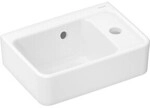 hansgrohe Handwaschbecken Xanuia Q 360x250mm mit Hahnloch und &Uuml;berlauf wei&szlig;