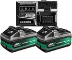 HiKOKI 2 Akkus 36 V 4,0 Ah / 18V 8,0 Ah MULTI VOLT BSL36B18X + Ladeger&auml;t UC18YSL3