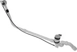 Duravit Ab-/&Uuml;berlaufgarnitur Quadroval d 5,2cm, m Bodenz, lg. Ausf&uuml;hrung, chrom