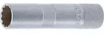 BGS Z&uuml;ndkerzen-Einsatz mit Haltegummi, Zw&ouml;lfkant, lang Antrieb Innenvierkant 10 mm