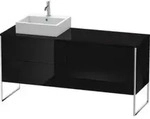 Duravit Waschtischunterschrank XSquare 160x54,8x77,8cm, 4 AZ, st, B li, sw hgl