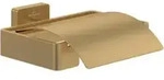 V&B Toilettenpapierhalter Elements Striking 131x45x115mm, mit Deckel, brushed gold
