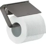 hansgrohe Papierhalter Axor universal mit Deckel, Metall, brushed black chrome