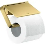 hansgrohe Papierhalter Axor universal mit Deckel, Metall, polished gold optic