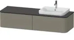 Duravit Waschtischunterschrank Happy D.2 Plus 160x55cm, 2 AZ, f AWT, B r, st-g s-matt