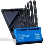 PFERD TOOLS Spiralbohrer-Set 10-tlg. STEEL HSSG N DIN 338 universal
