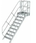 Munk Treppen-Modul Aluminium geriffelt 9 Stufen