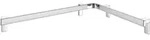 Keuco Dusch-/Wannenhandlauf AXESS 850x650mm, Alu silber-eloxiert/verchromt