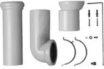 Duravit Anschluss-Set d 110mm, L verst, Uni-Abg u. Exen, f WC