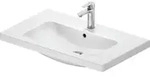 Duravit Waschtisch D-Code 80x48cm, m Hahnloch, mit &Uuml;berlauf, wei&szlig;