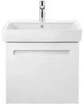 Duravit M&ouml;belwaschtisch No. 1 55x46cm, we, m HL, &Uuml;L, Hahnlochbank
