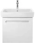 Duravit M&ouml;belwaschtisch No. 1 60x46cm, we, m HL, &Uuml;L, Hahnlochbank