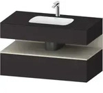 Duravit Einbauwaschtisch-M&ouml;bel-Set Qatego 100x55x60cm, T m/Gr matt,