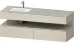 Duravit Einbauwaschtisch-M&ouml;bel-Set Qatego 160x50x60cm, Kon-WTU, B, B l, T m/ta m