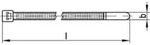 PA 4.6 3,5 x 150/ 35 Kabelbinder, natur, T 30R-HR S