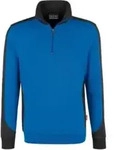 Hakro Zip-Sweatshirt Contrast Performance, royal, Unisex-Gr&ouml;&szlig;e: XL