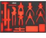 VIGOR Weichschaumeinlage, leer, V5637N-L, L x B x H: 563x 393x 35 mm