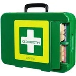 Erste Hilfe Koffer First-Aid-Kits B300xH420xT118ca.mm gr&uuml;n