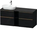 Duravit Waschtischunterschrank D-Neo 140x55cm, 2 SBK, 2 A, B L, b geb/Ei sw