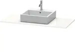 Duravit Konsole XSquare 120x55cm, wei&szlig; matt, mit 1 Ausschnitt