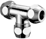 Schell T-Verschraubung 3x G 1/2 AG, d= 12mm, DN 15, verchromt