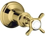 hansgrohe Fertigmontageset Axor Montreux UP-Absperrvtl., m Kreuz, pol. gold optic