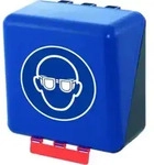 GEBRA Aufb.Box SECU Midi Standa rd, f&uuml;r Augenschutz, blau