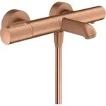hansgrohe Wannen-Thermostat Axor Citterio M AP, Ausl. 180mm, 2 Verbr., brush. r gold