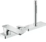hansgrohe Wand-3-Loch-Einhebelmischer Axor Citterio C ohne Struktur, chrom, Ausladung