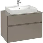 V&B Waschtischunterschrank Collaro 80x54,8x50cm, WT mittig, graphite