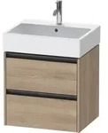Duravit Waschtischunterschrank Ketho.2 58,4x46cm, Ei marm., 2 Schub., wandh&auml;ngend